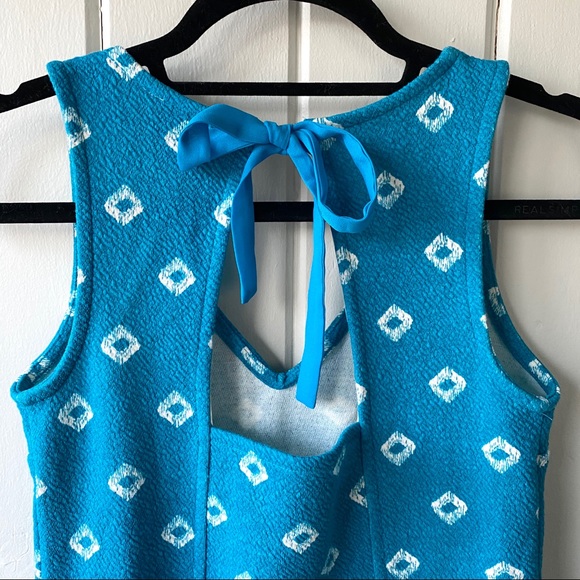 Anthropologie Postage Stamp Blue Peplum - Picture 3 of 7